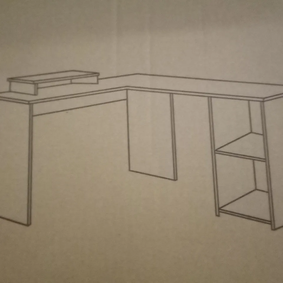 PALLET OF APPROXIMATELY 24 BOXED L-SHAPED COMPUTER DESKS 