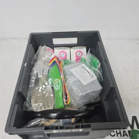 TOTE OF APPROXIMATELY 12 ASSORTED ITEMS TO INCLUDE: FILTERED SHOWERHEAD CAPSULE
