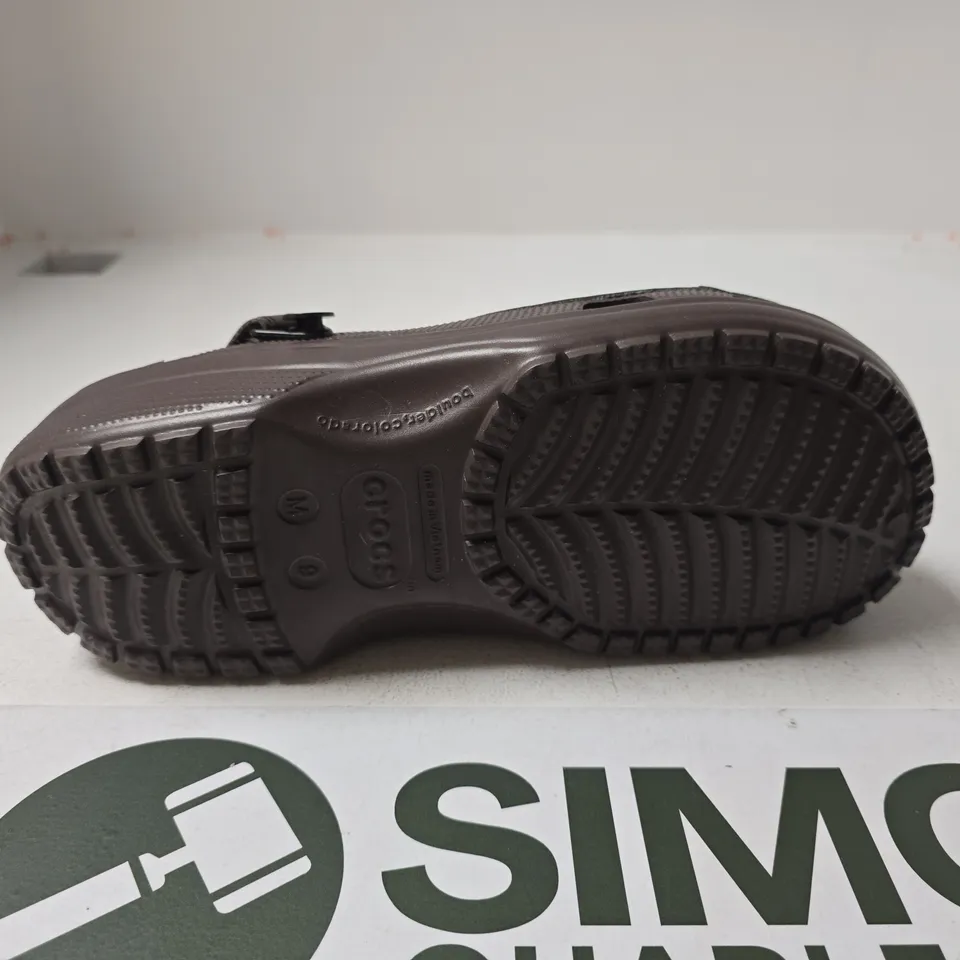 CROCS PLATFORM CLOC BROWN M8 UNBOXED
