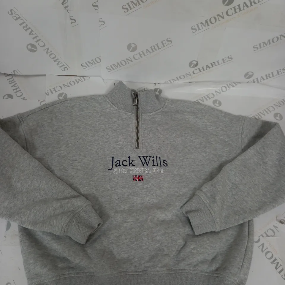 JACK WILLS HALF ZIP SWEATSHIRT SIZE 4