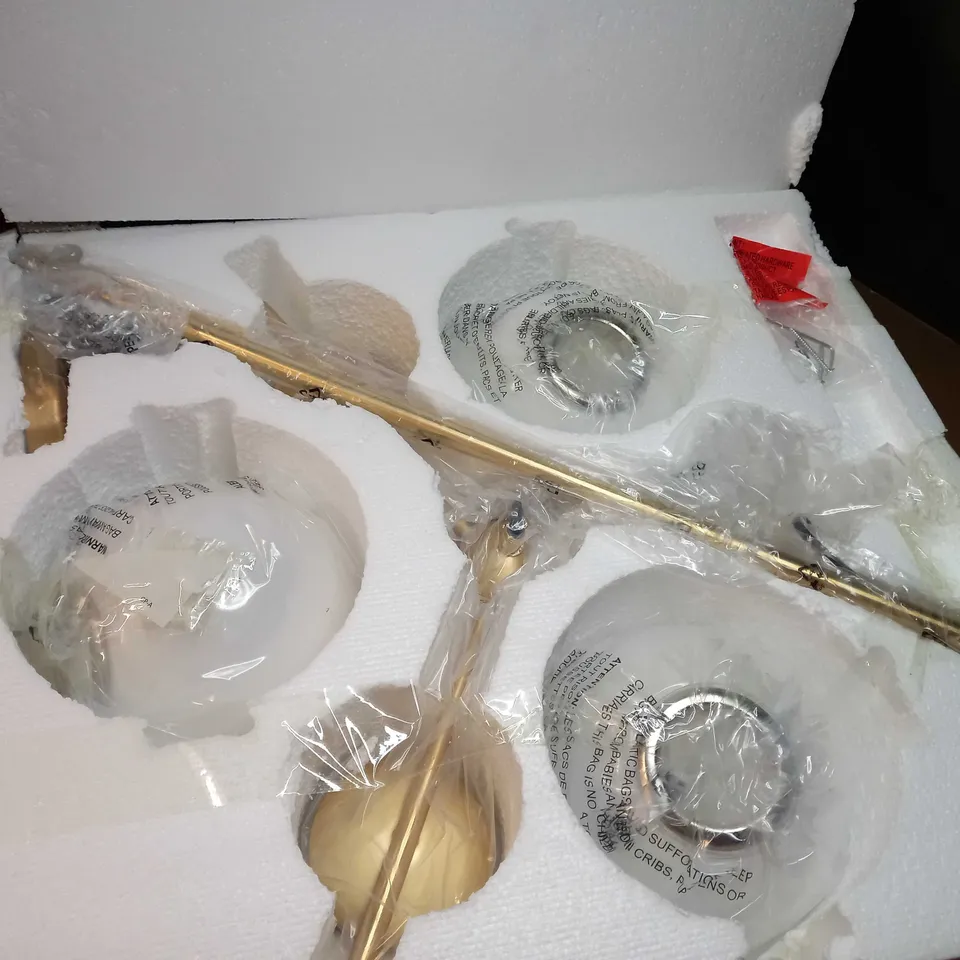 BOXED WEST ELM SPERE & STEM BASS CEILING LIGHT