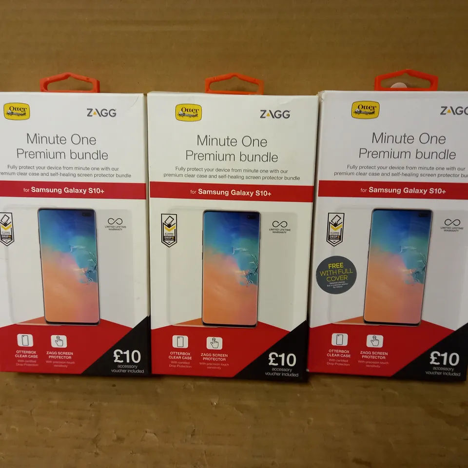 LOT OF 3 MINUTE ONE PREMIUM BUNDLES FOR SAMSUNG GALAXY S10+