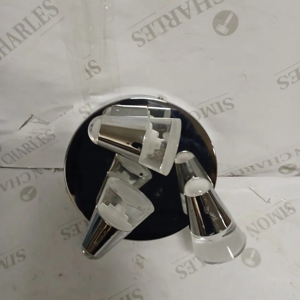 JOHN LEWIS POLARIS 3 LIGHT INTEGRATED LED BATHROOM SPOTLIGHT PLATE // COLLECTION ONLY