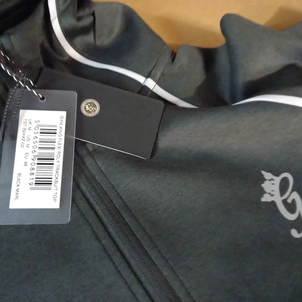 GYM KING FLEXI POLY TRACKSUIT TOP - UK M