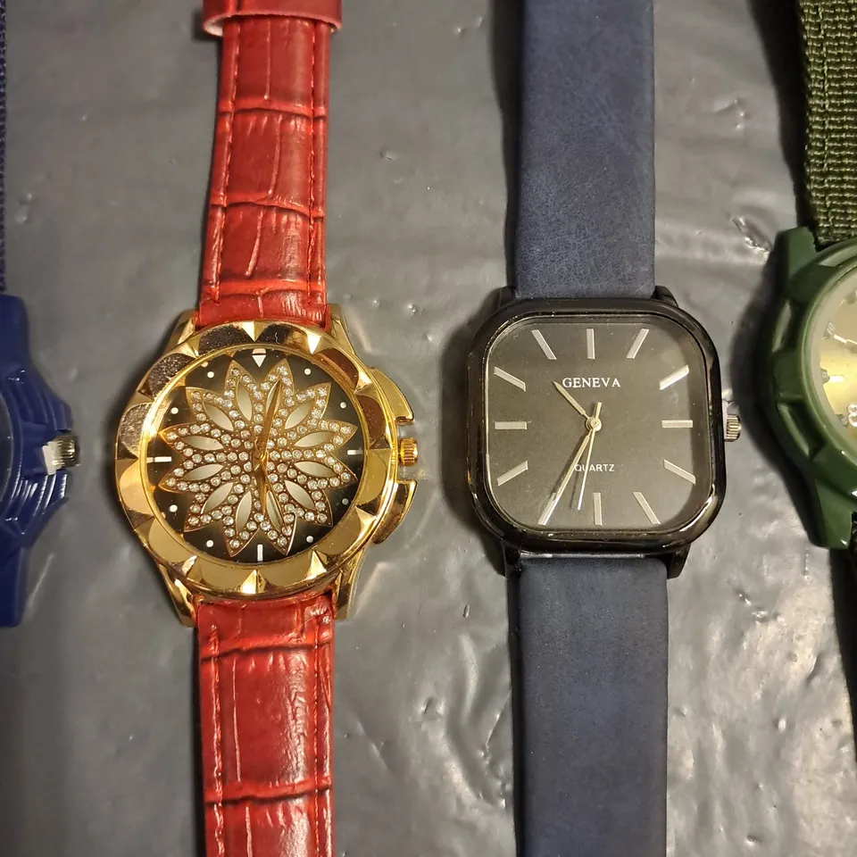 LOT OF 6 ASSORTED FASHION WATCHES