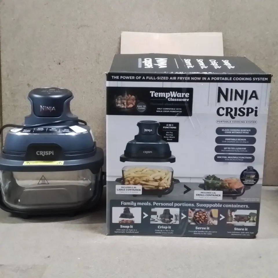 BOXED NINJA CRISPI PORTABLE COOKING SYSTEM 