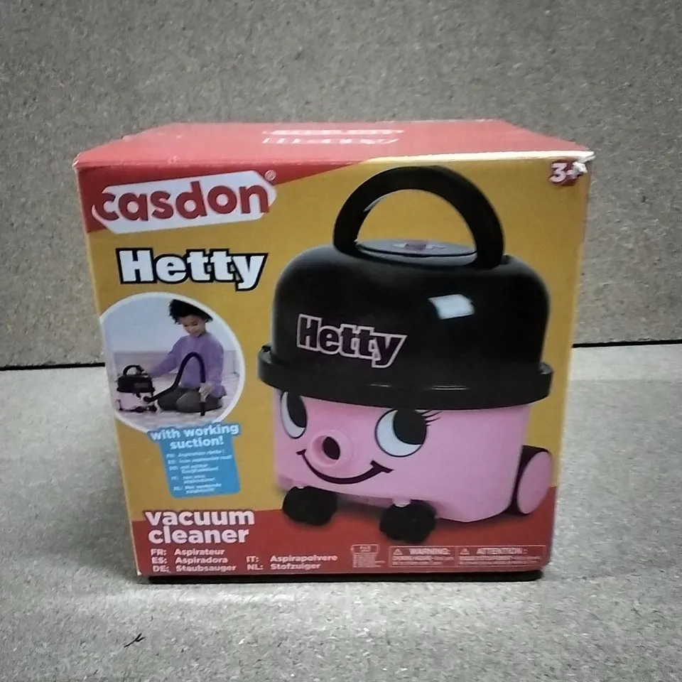 HETTY VACUUM CLEANER TOY WITH WORKING SUCTION