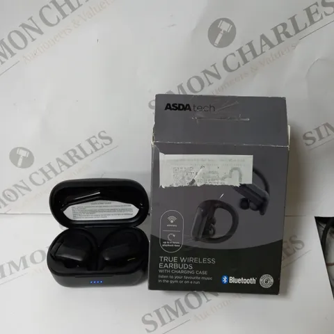 BOXED TRUE WIRELESS BLUETOOTH EARBUDS WITH CHARGING CASE