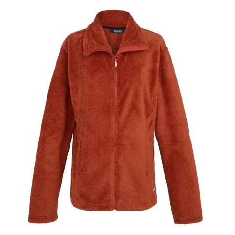 REGATTA FLEECE ZIP-UP FOR WOMEN HEIDY RED OCHRE UK SIZE 12