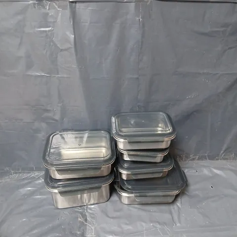 LOCKNLOCK 6 PC COOKWARE SET IN METAL WITH PLASTIC LIDS