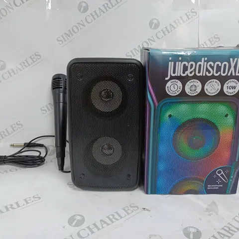 BOXED JUICE DISCO XL WIRELESS SPEAKER WITH MICROPHONE