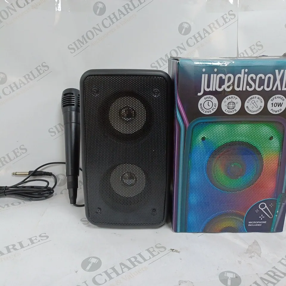 BOXED JUICE DISCO XL WIRELESS SPEAKER WITH MICROPHONE