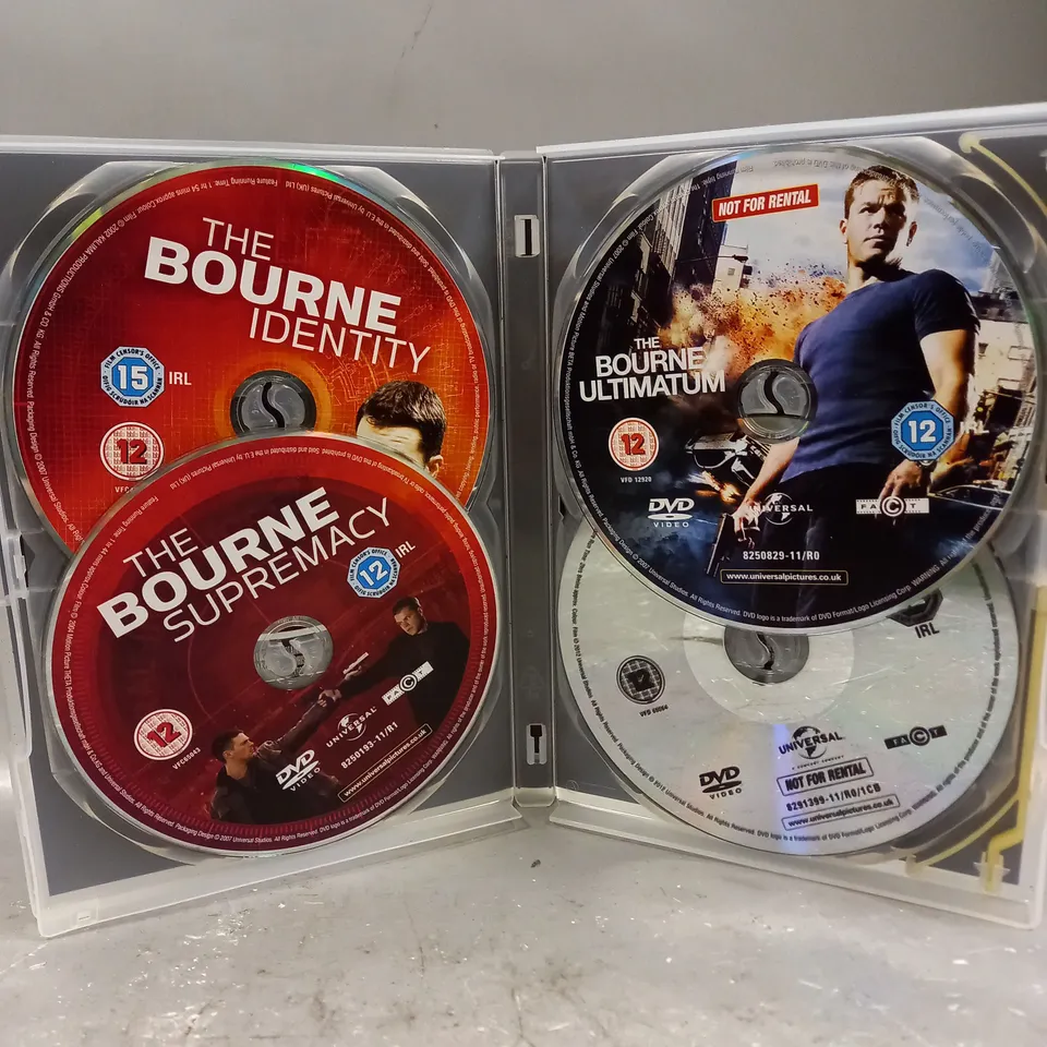 THE COMPLETE BOURNE 4 MOVIE COLLECTION DVD SET