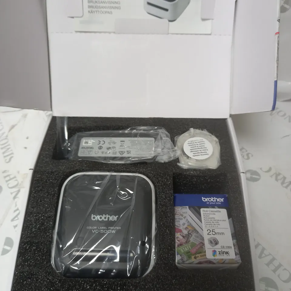 BROTHER VC-500WCR FULL COLOUR LABEL PRINTER