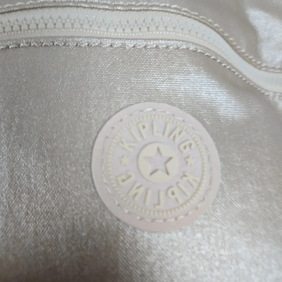 KIPLING BEIGE CROSSBODY BAG WITH MONKEY CHARM