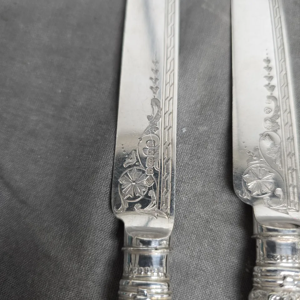 SET OF 6 ANTIQUE CUTLERY ITEMS INCLUDES 3 FORKS AND 3 KNIVES