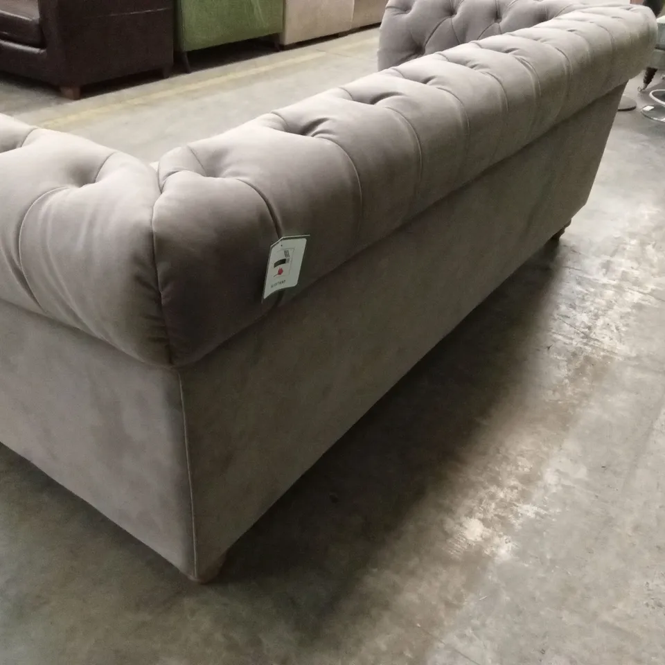 QUALITY DESIGNER 3 SEATER FABRIC CHESTERFIELD SOFA
