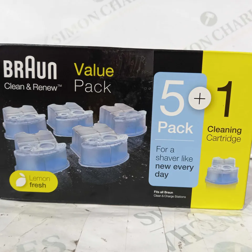 BRAUN CLEAN & RENEW CLEANING CARTRIDGE VALUE PACK - COLLECTION ONLY