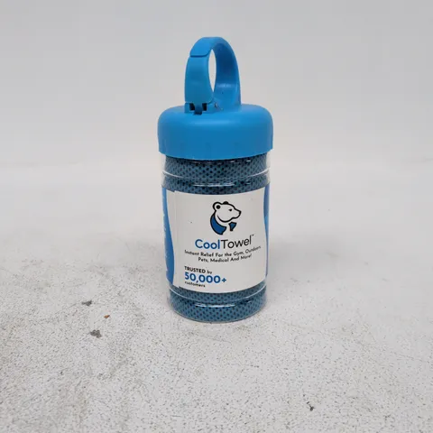 COOLTOWEL PORTABLE COOLING TOWEL BOTTLE β BLUE