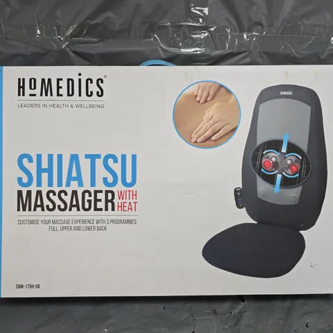 BOXED HOMEDICS SBM-179H-GB SHIATSU MASSAGER WITH HEAT