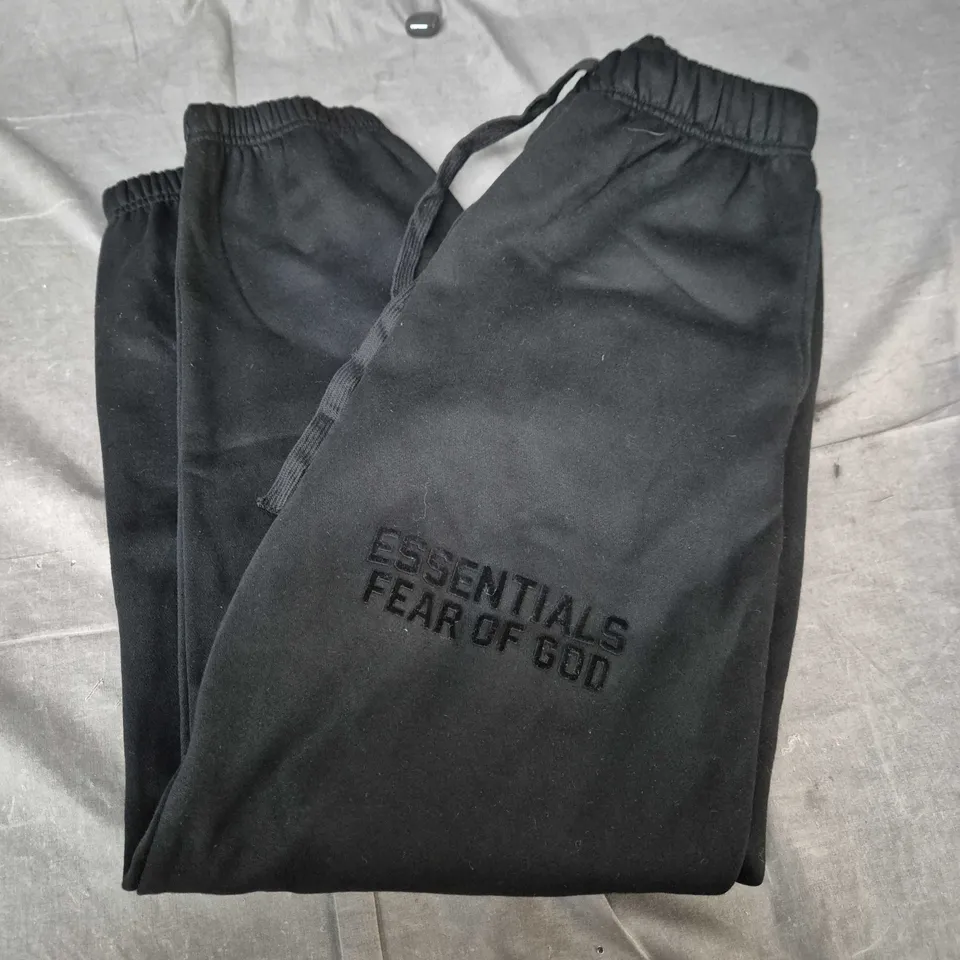 ESSENTIALS FEAR OF GOD JOGGERS IN BLACK - XL