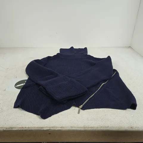 HEINE ROLL NECK JUMPER WITH ZIP EFFECT UK 16