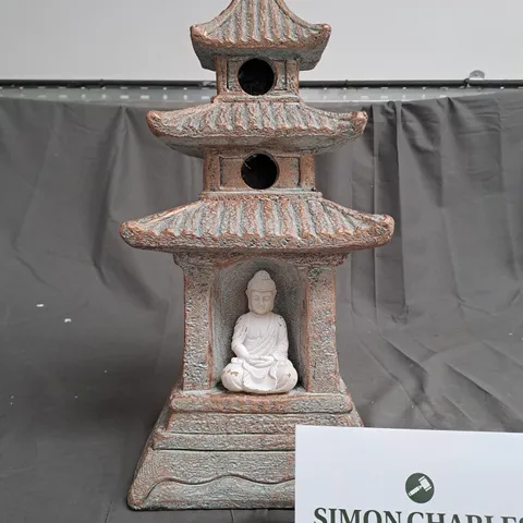 MY GARDEN STORIES SOLAR LED BUDDHA PAGODA