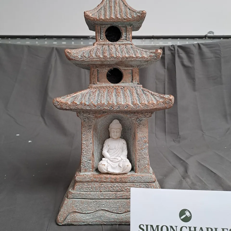 MY GARDEN STORIES SOLAR LED BUDDHA PAGODA