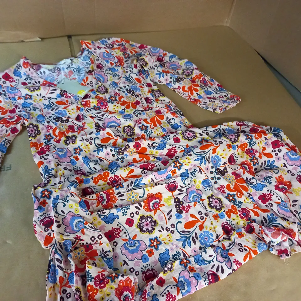 BODEN SUMMERY PRINT MIDI DRESS - UK14 R