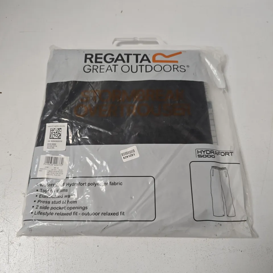 REGATTA GREAT OUTDOORS WATERPROOF OVERTROUSERS – XXL