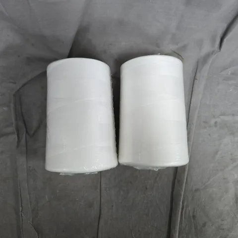 Perma Core Polyester Sewing Thread, White – 2 spools (Col 32001), 20,000 m each