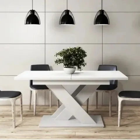 BOXED DINING TABLE - WHITE (2 BOXES)