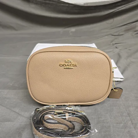COACH LEATHER HANDBAG - BEIGE
