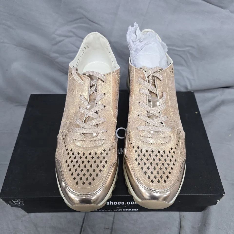 BUGATTI ROSE GOLD DESIGNER SNEAKERS – WOMEN'S, UK 7.5 (EU 41)