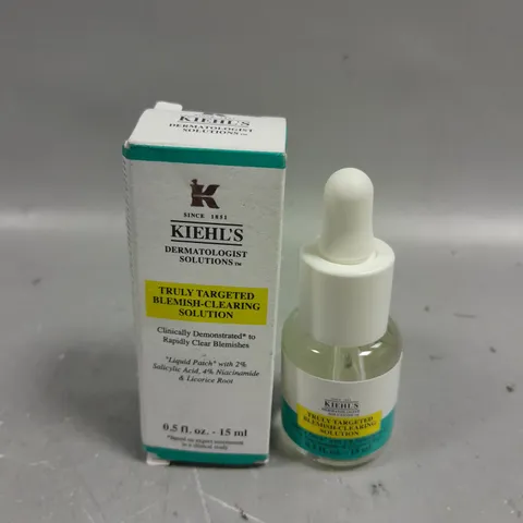 BOXED KIEHL'S TARGETED BLEMISH-CLEARING SOLUTION - 15ML 