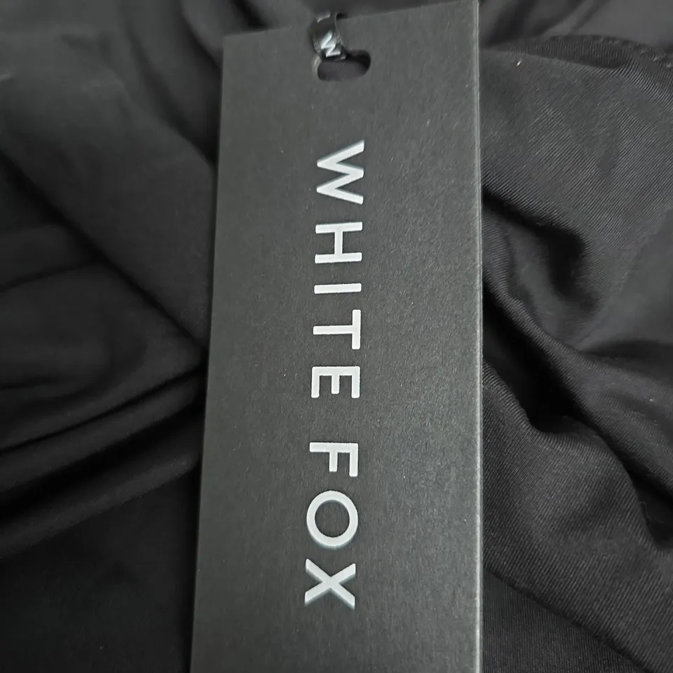 WHITE FOX RAISE HELL LONG SLEEVE MINI DRESS – BLACK, UK M