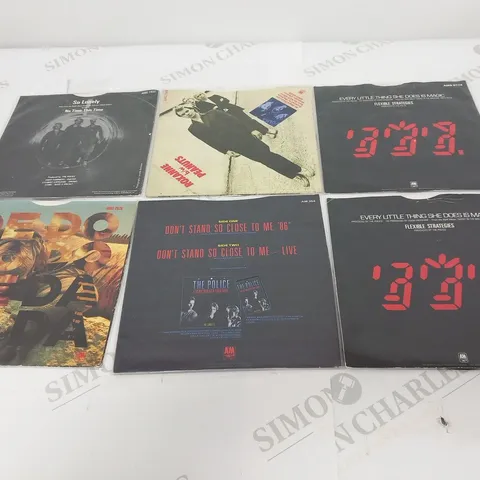 A COLLECTION OF 17 X THE POLICE VINYL SINGLES.
