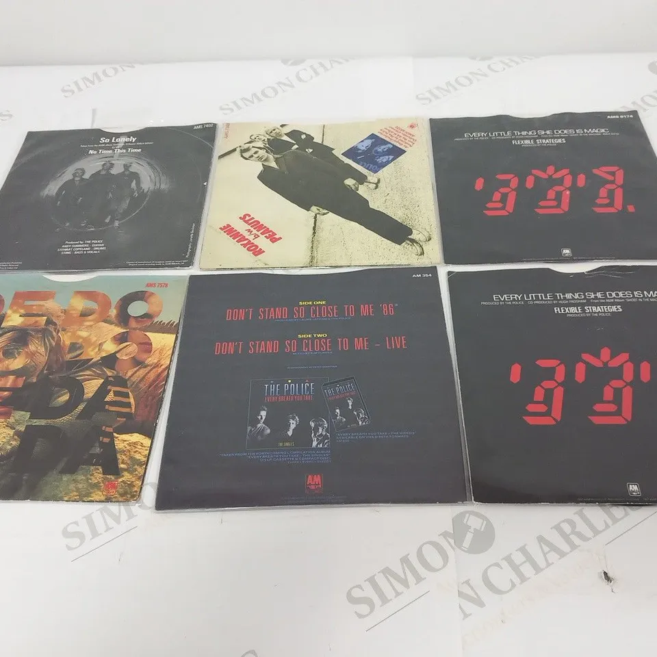 A COLLECTION OF 17 X THE POLICE VINYL SINGLES.