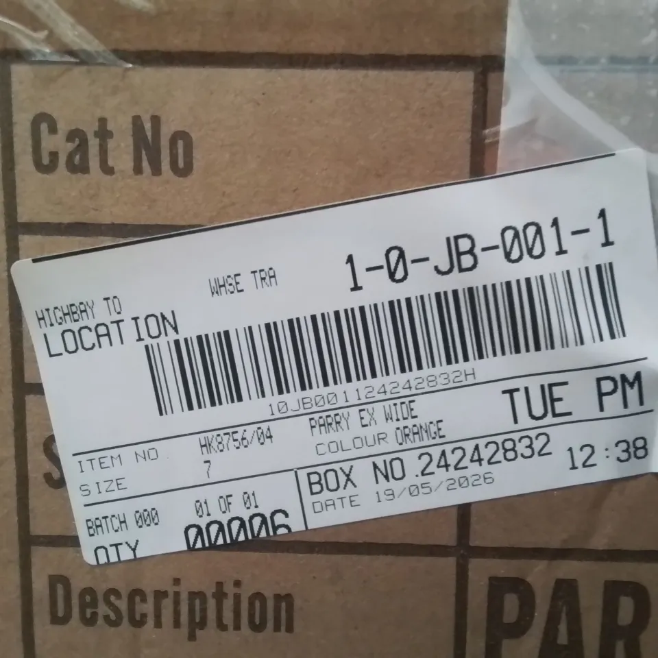 BOXED BRAND NEW APPROXIMATELY 6 SIMPLY BE PARRY WIDE FOOT SHOES ORANGE SIZE 7