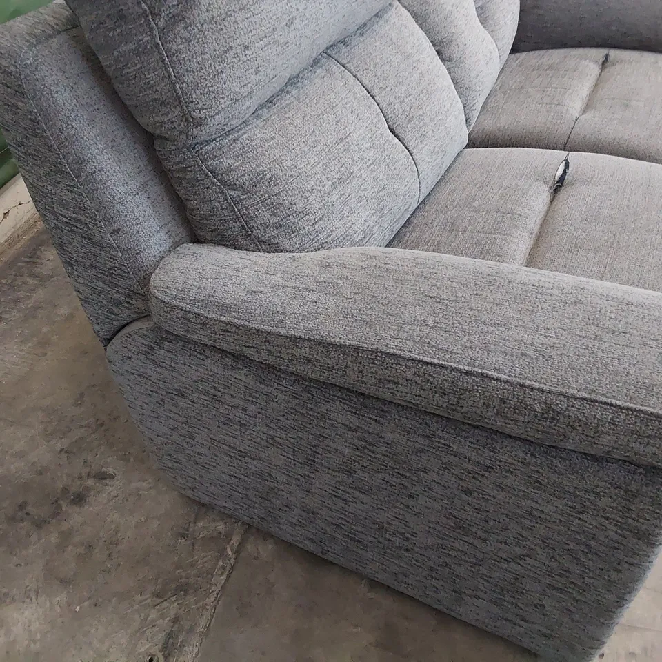 QUALITY BRITISH DESIGNER G PLAN BURFORD TWO SEATER SOFA BOUCLE GREY FABRIC