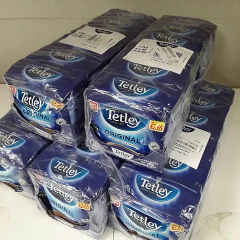 LOT OF 5 TETLEY 6X80 PACKS OF TEA BAGS
