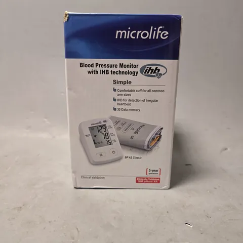 BOXED MICROLIFE BLOOD PRESSURE MONITOR WITH IHB TECHNOLOGY