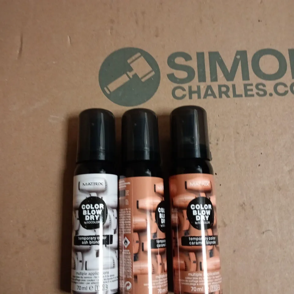 BOX OF APPROXIMATELY 20 ASSORTED MATRIX BLOW DRY TEMP COLOUR 