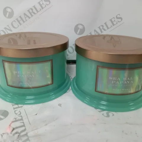 2 X SEA SALT CANDLES