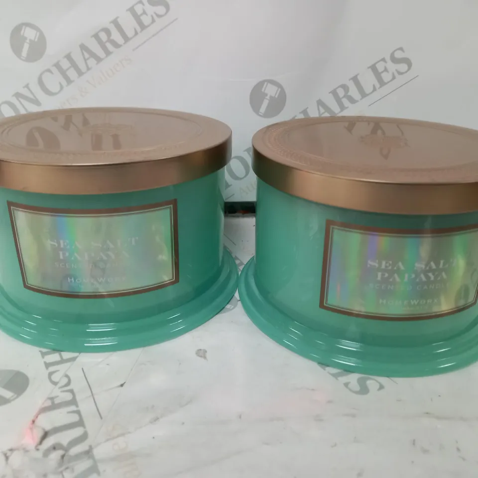 2 X SEA SALT CANDLES 
