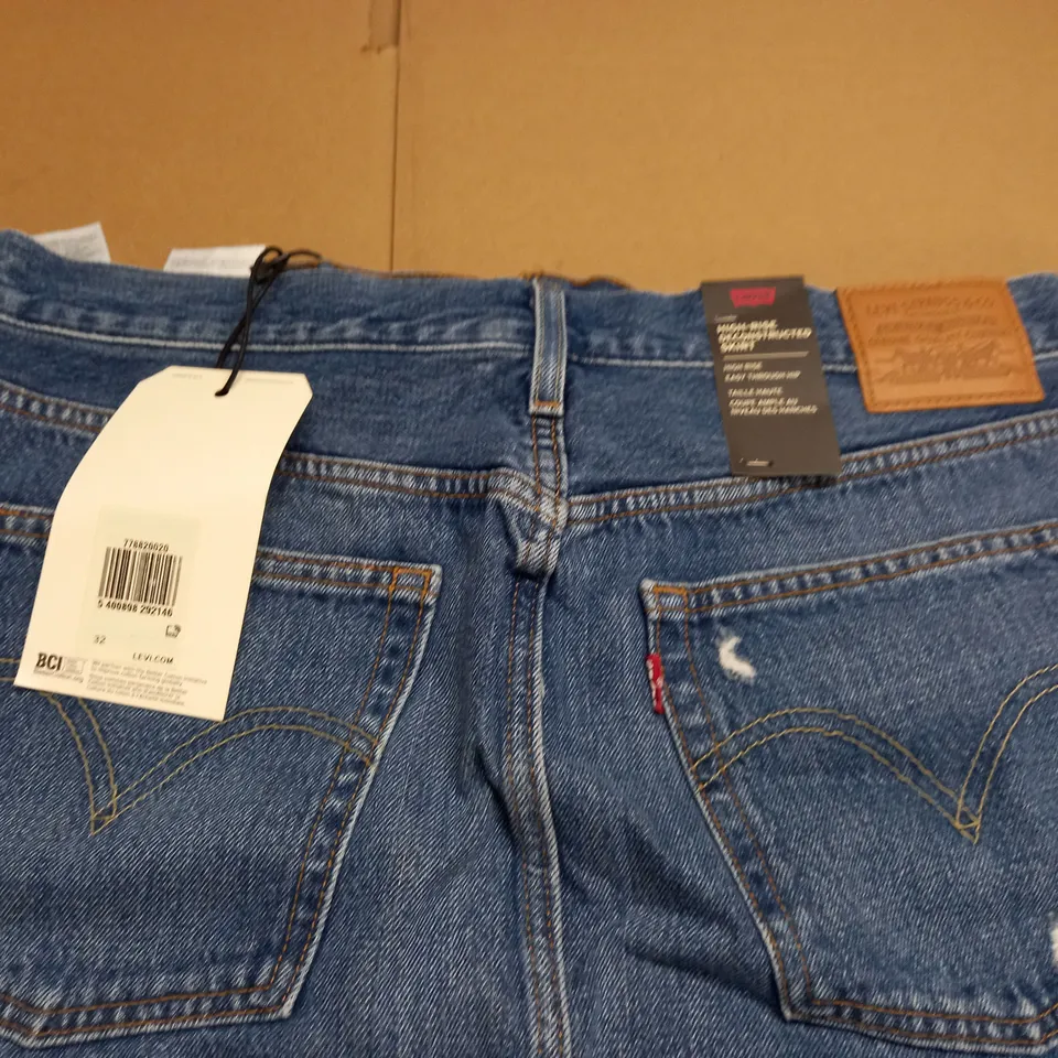 LEVIS HIGH-RISE DECONSTRUCTED SKIRT - 32