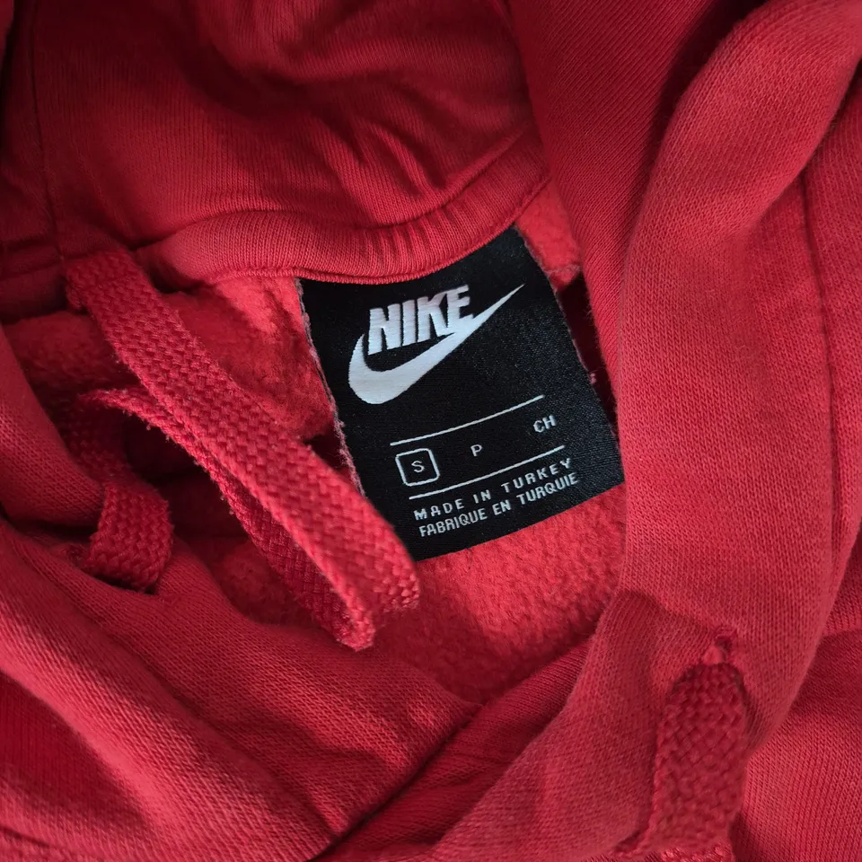 NIKE LOGO HOODIE IN RED - SMALL