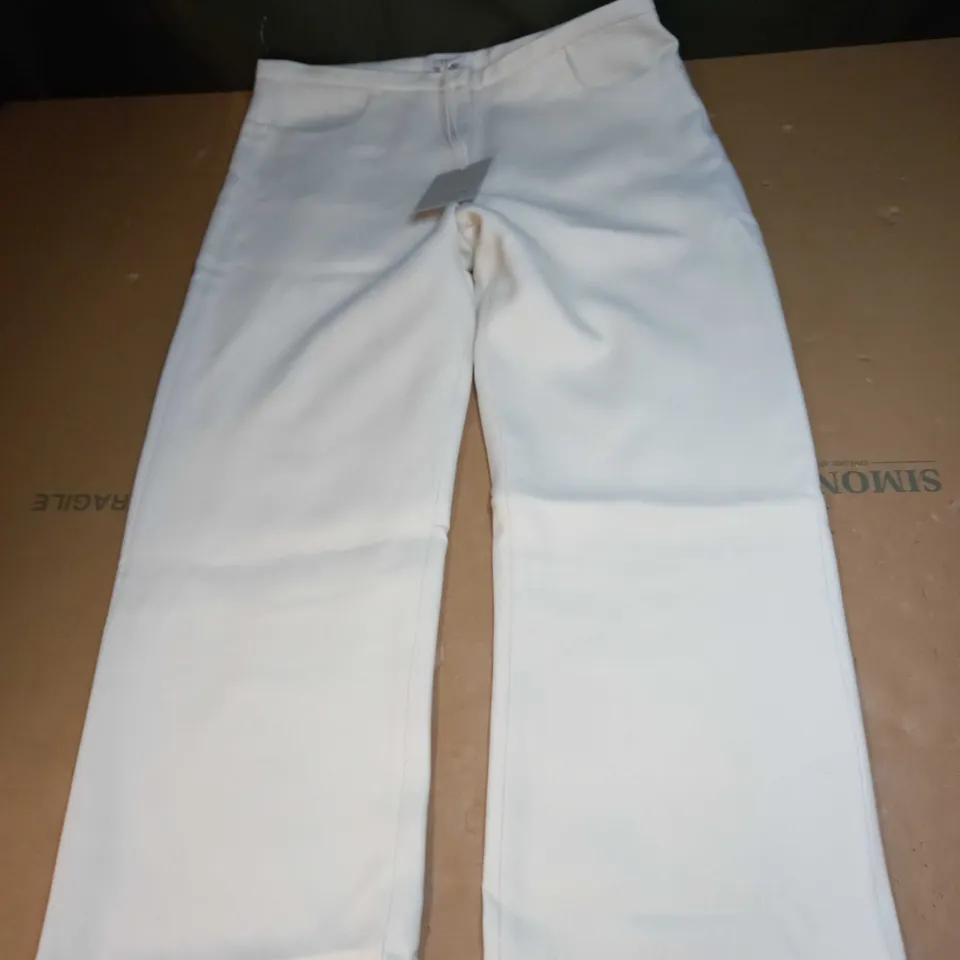 HARRIS TWILL WHITE TROUSERS SIZE 12
