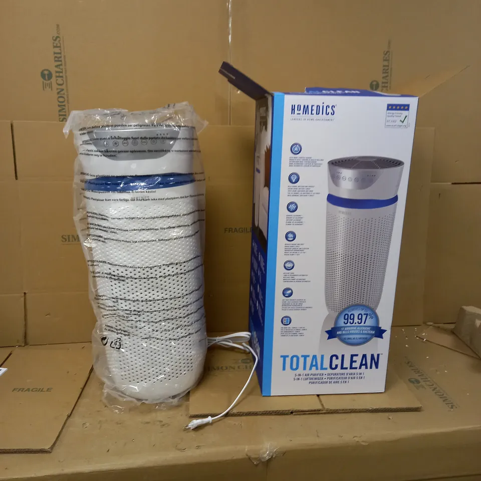 HOMEDICS TOTAL CLEAN WHITE AIR PURIFIER