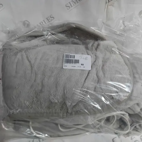 COZEE HOME VELVETSOFT HEATED THROW IN LIGHT GREY